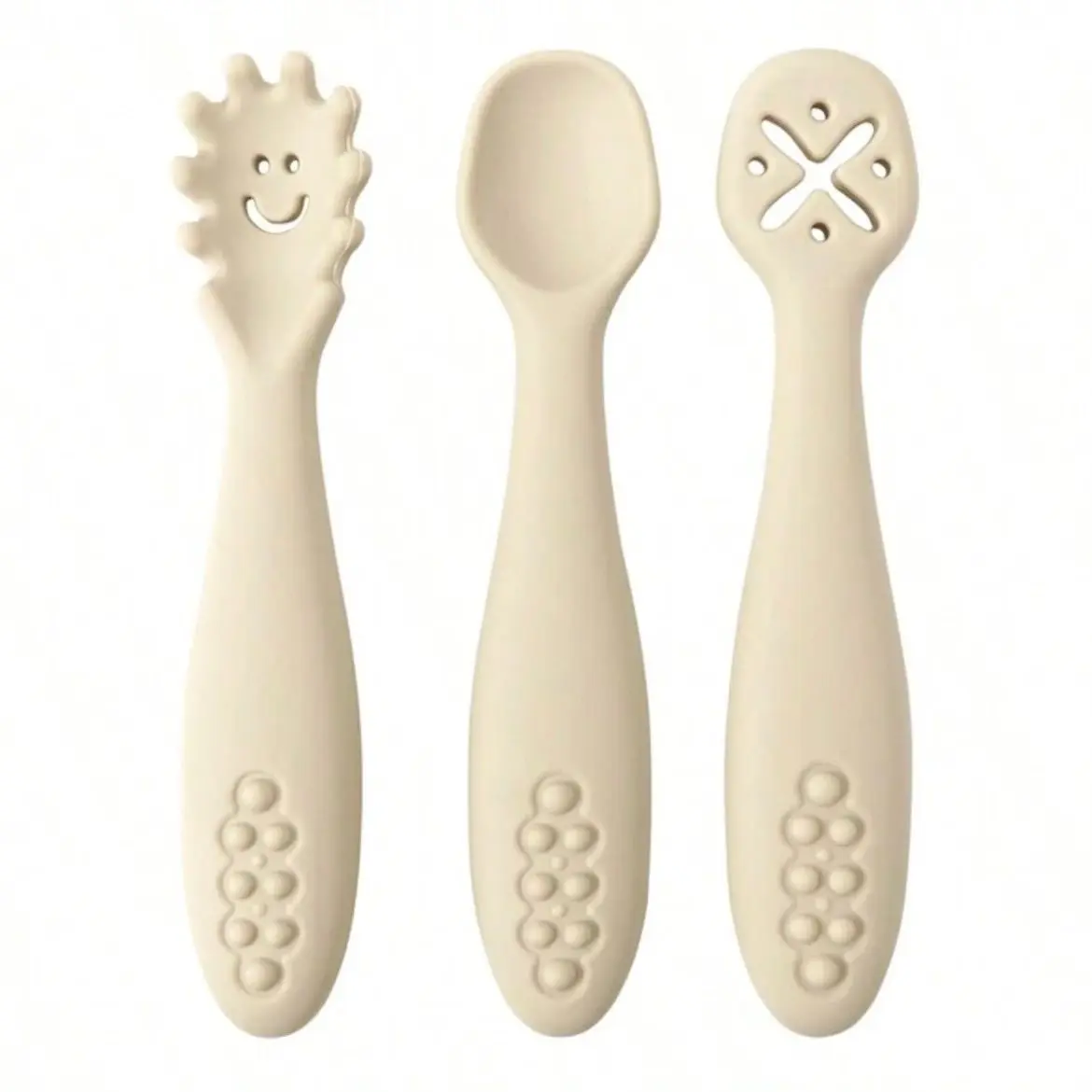 SET 3 CUBIERTOS ENTRENAMIENTO BEIGE 